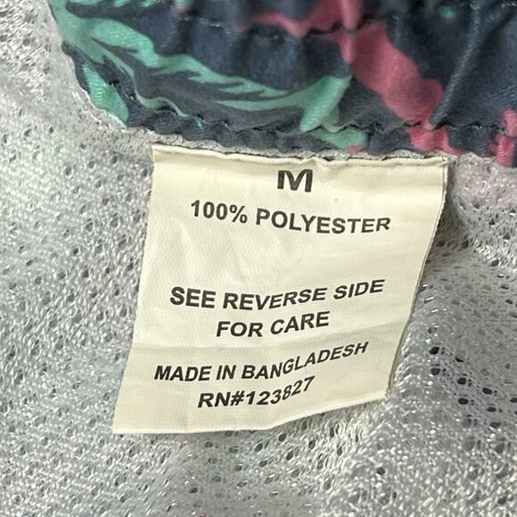 Surf Society Swim Trunks Mens Medium AOP Beach‎ Palm Trees Surf Print Mesh Lined - Picture 4 of 5